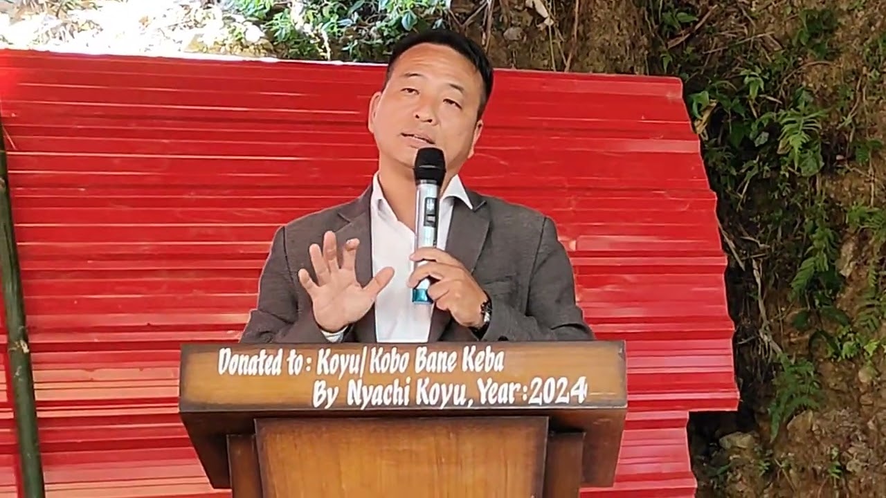 Powerful speech by Shri Kaling Kakki for Contesting Candidate Shri Nyachi Koyu,ZPM Candidate.