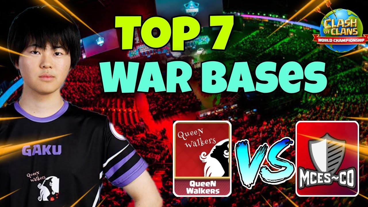 Top 7 Th13 War Base With Link | Queen Walkers vs MCES~CO Bases | Clash Of Clans
