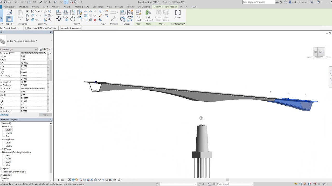AKN - Infrastructure - Transportation &ndash; BIM Bridge Design - Set Bridge's Parameters