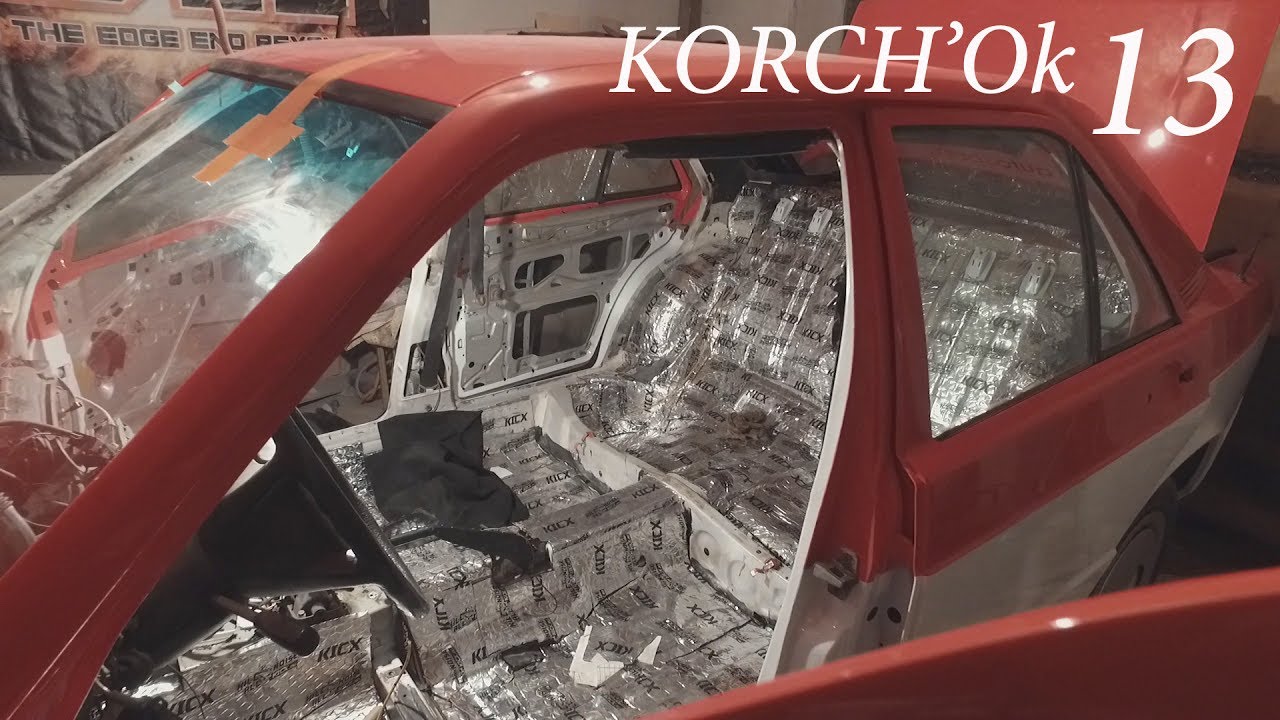 Пока шьют салон, пора делать шумку.  Корчок 13 Мерседес 190