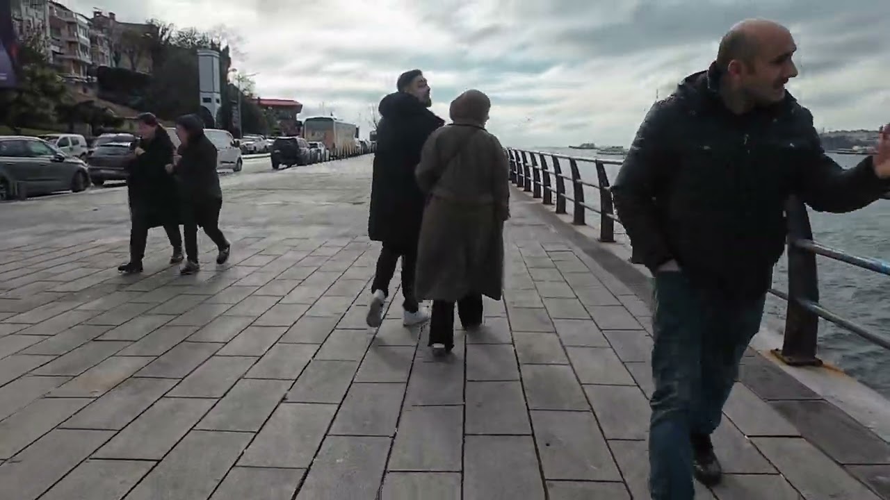 Прогулка по набережной Ускюдар до Кузгунджук 🇹🇷 Стамбул, Турция. декабрь 2024