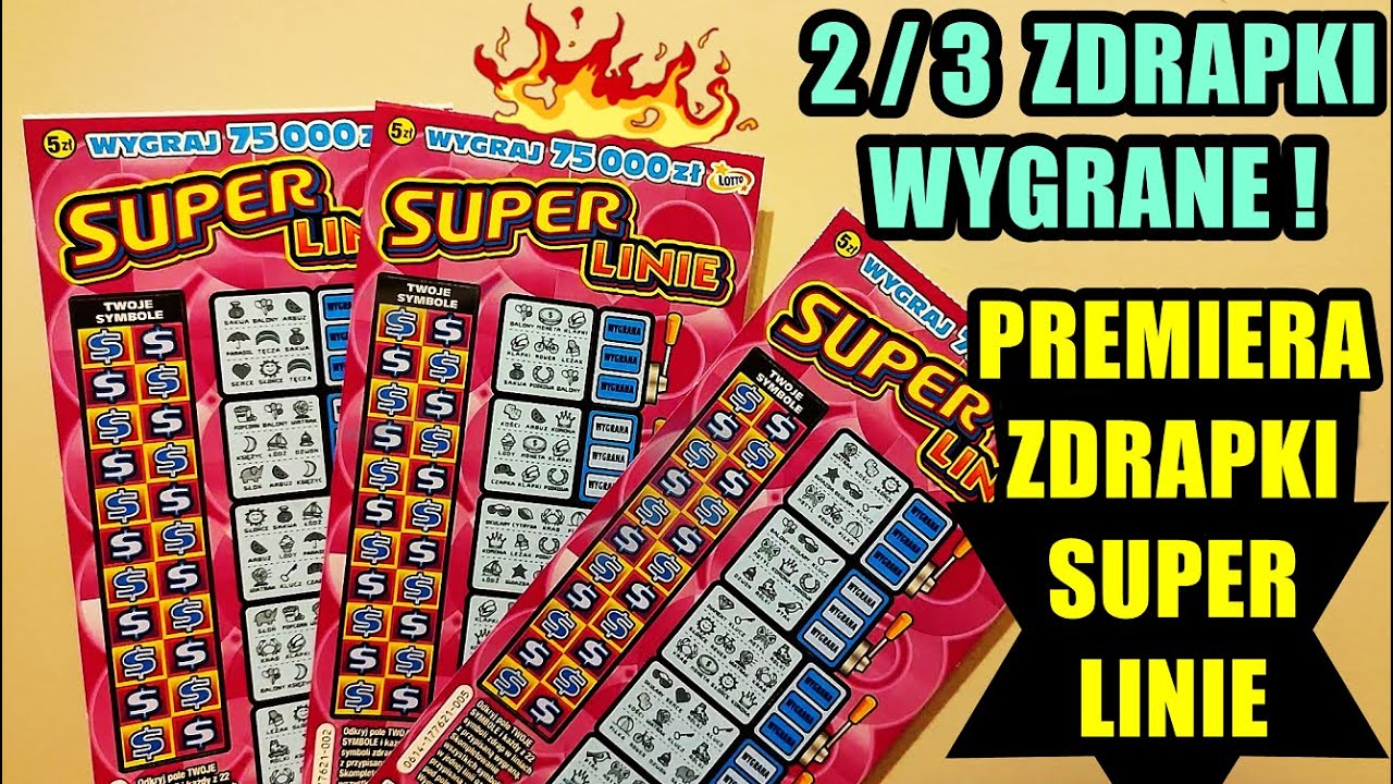ZDRAPKI LOTTO/ SUPER LINIE PREMIERA Z WYGRANYMI 🤑❗ 2/3 WYGRANE 😀❗