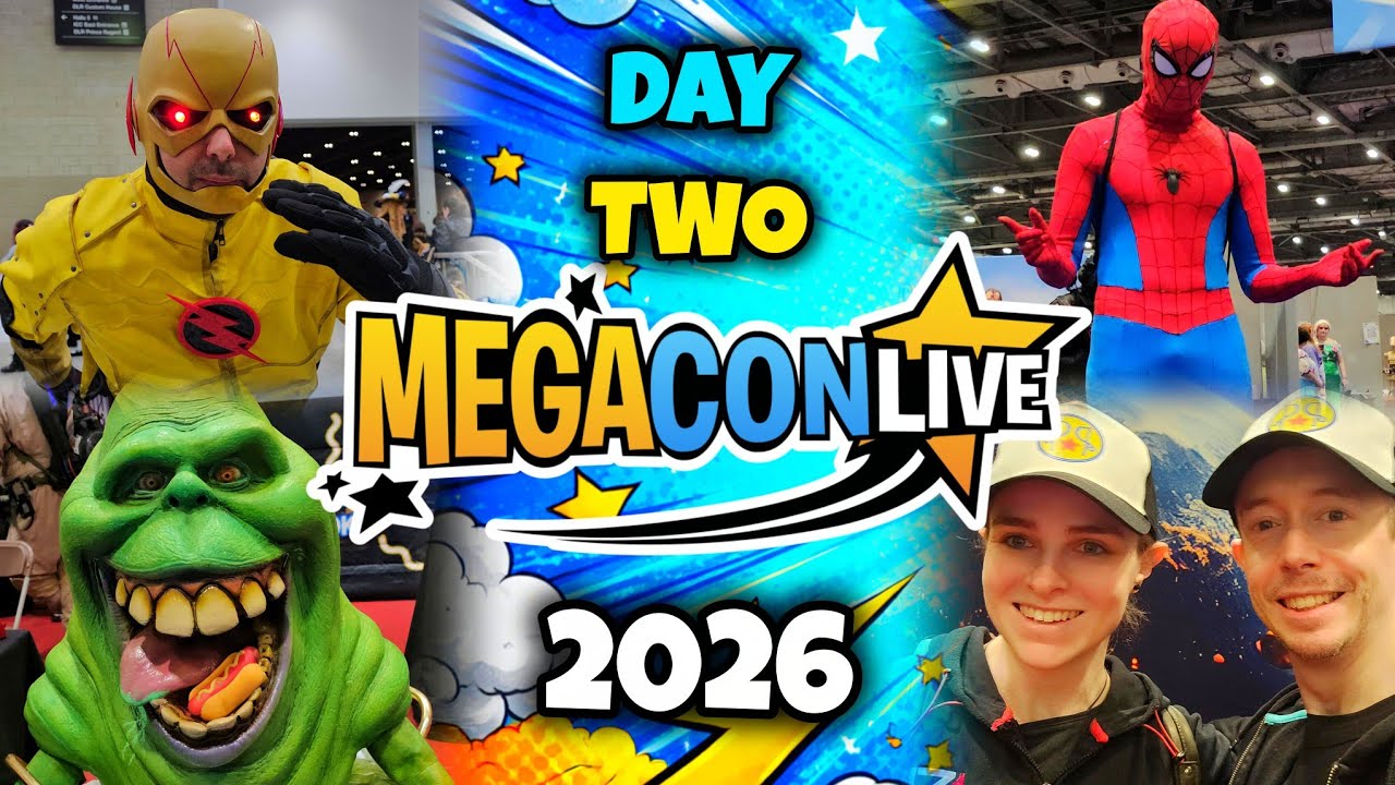 MEGACON LIVE LONDON | Comic Con Day 2 Vlog 2026 - Retro Gaming, EPIC Cosplays, Merch & FUNNY Moments