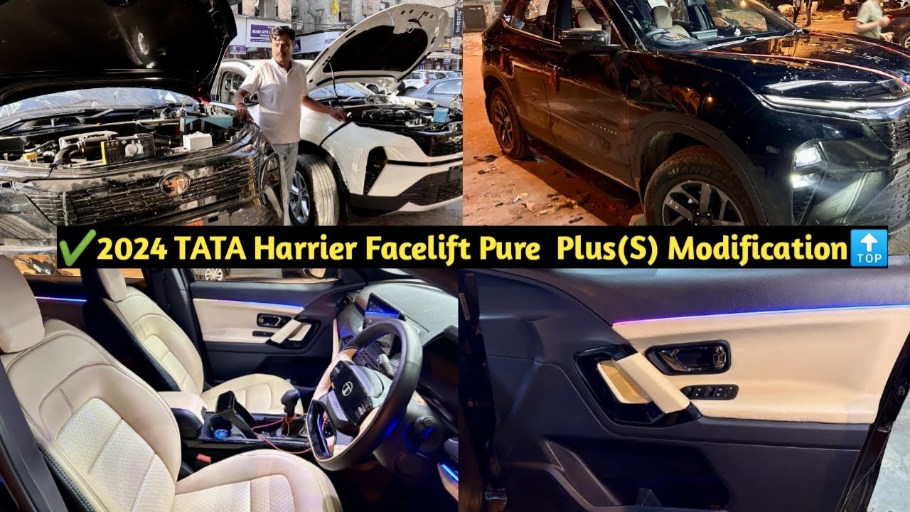 ✅ 2024 Tata Harrier Facelift Pure plus(S)To Top Modification✅ Harrier Modified✅ Harrier Modification