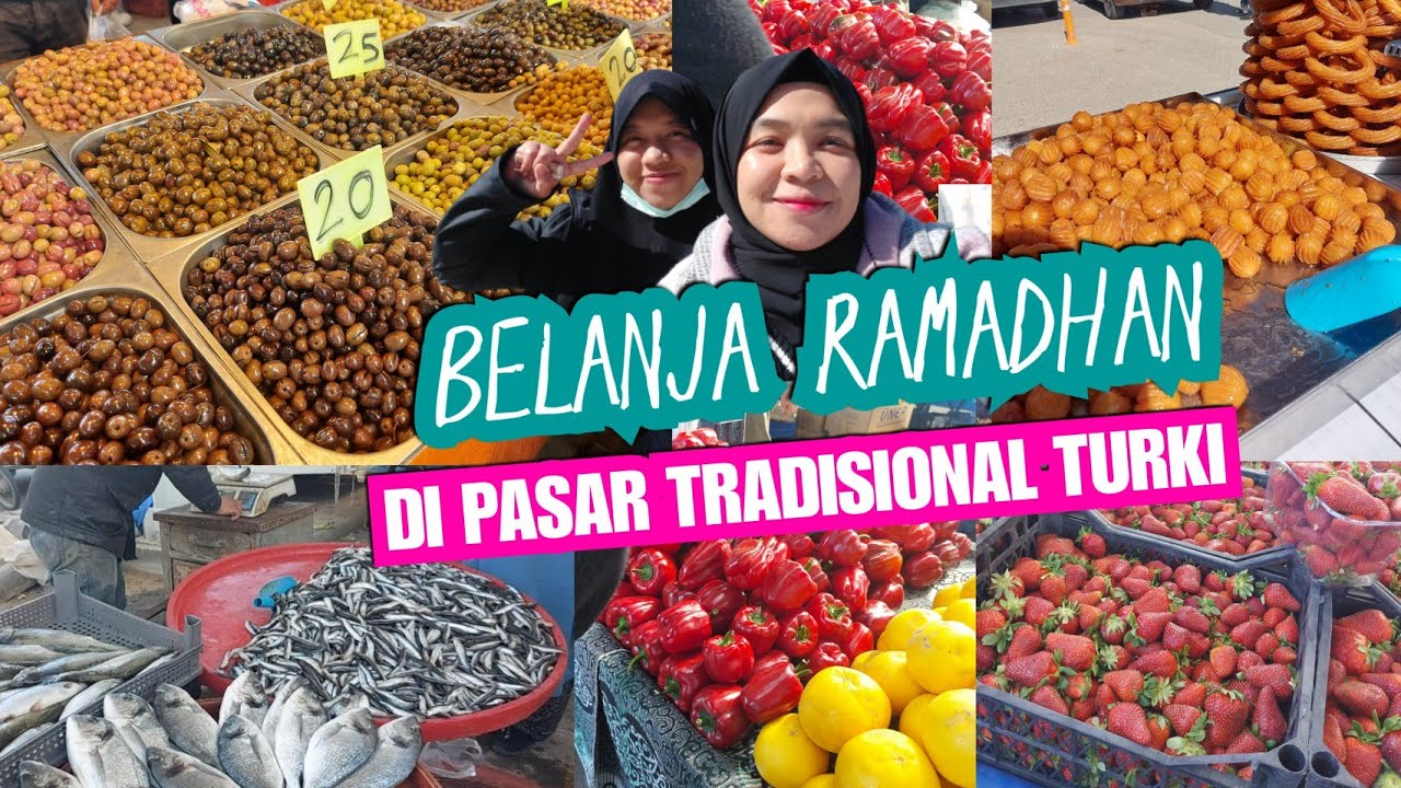 BELANJA KEBUTUHAN RAMADHAN DI PASAR TURKI 🇹🇷 | Grocery Shopping.