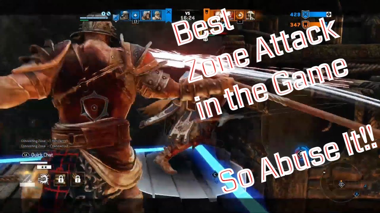 Abusing the Best ZONE ATTACK in the Game (Gladiator FOR HONOR 2021 Dominion Gameplay)