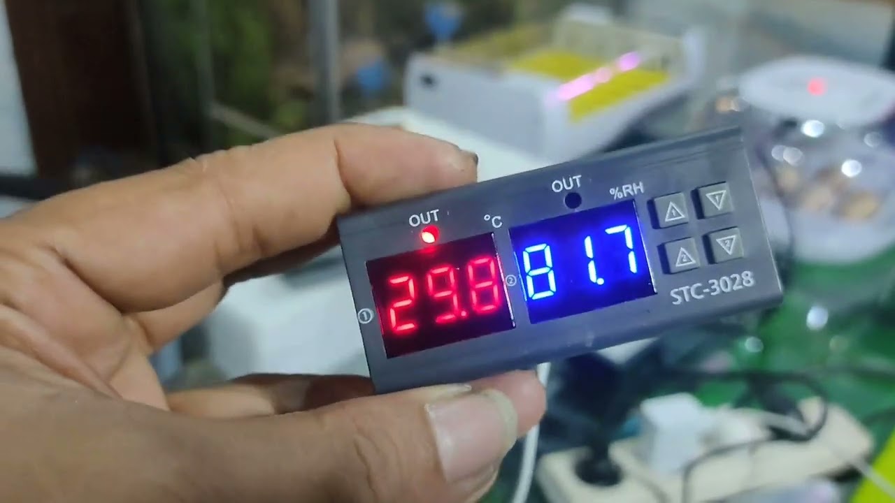 cara setting thermohygro STC 3028 dengan benar