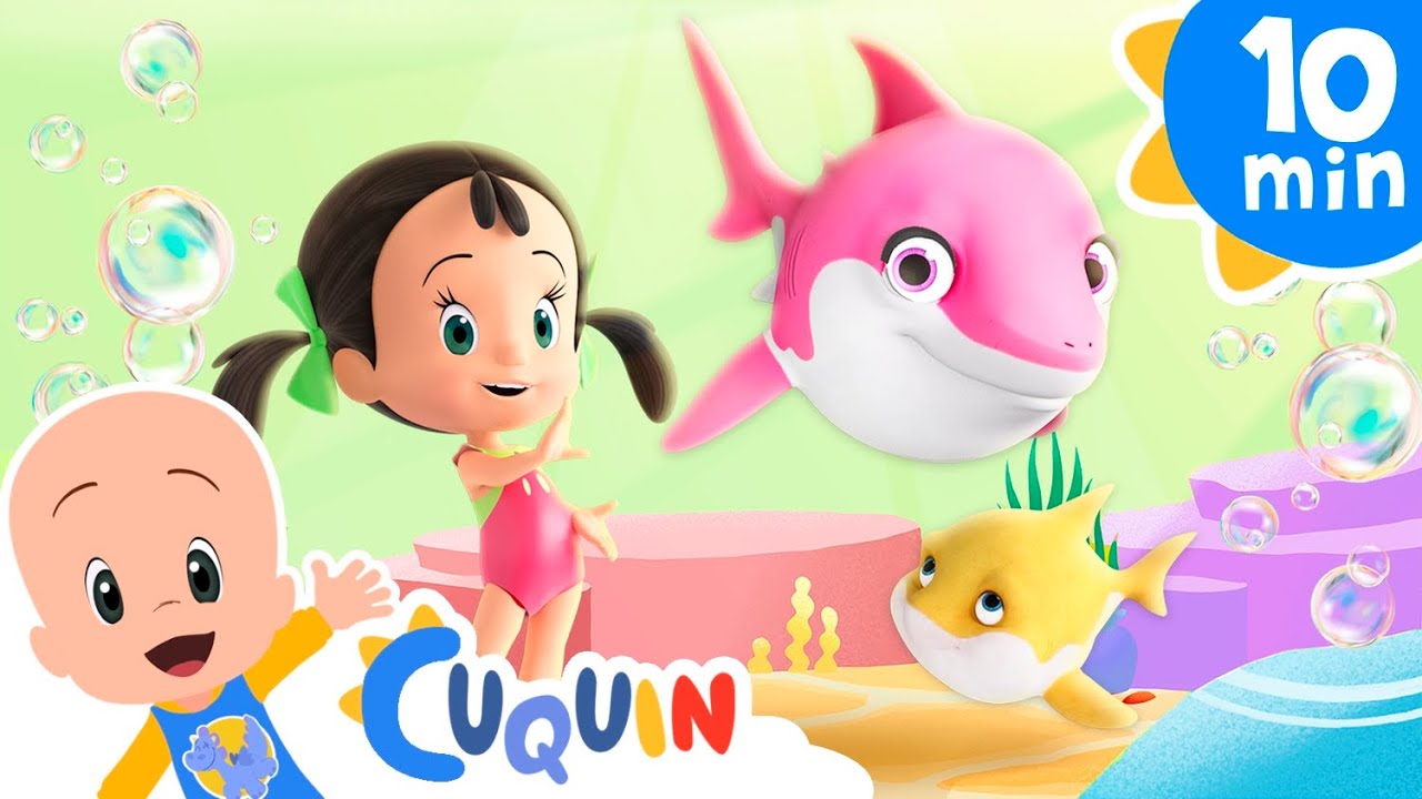 Bebé tiburón, mamá tiburón... Abuelo Tiburón  | Cleo & Cuquín: canciones infantiles