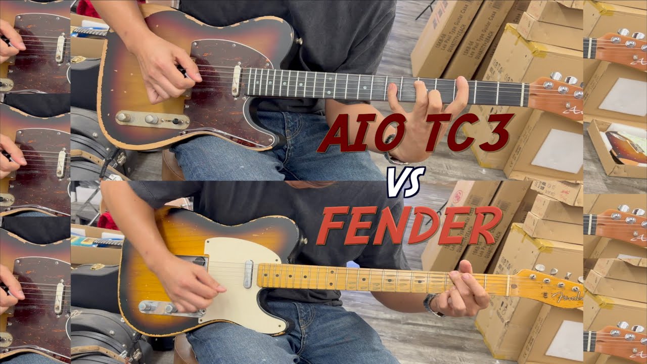 AIO TC3 (Modifying  pickups, wiring) vs &rsquo;58 Custom Shop Tele 🎸 #guitarshop #allinoneguitar #guitar