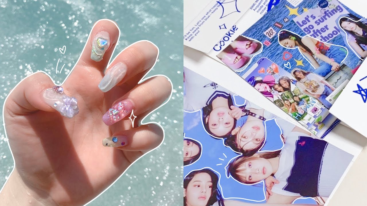 DIY korean gel nails! 