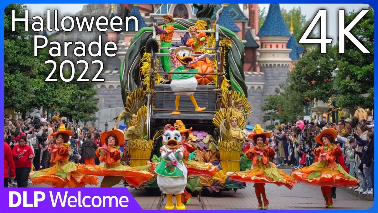 [4K] Mickey's Halloween Celebration Parade 2022 - Disneyland Paris