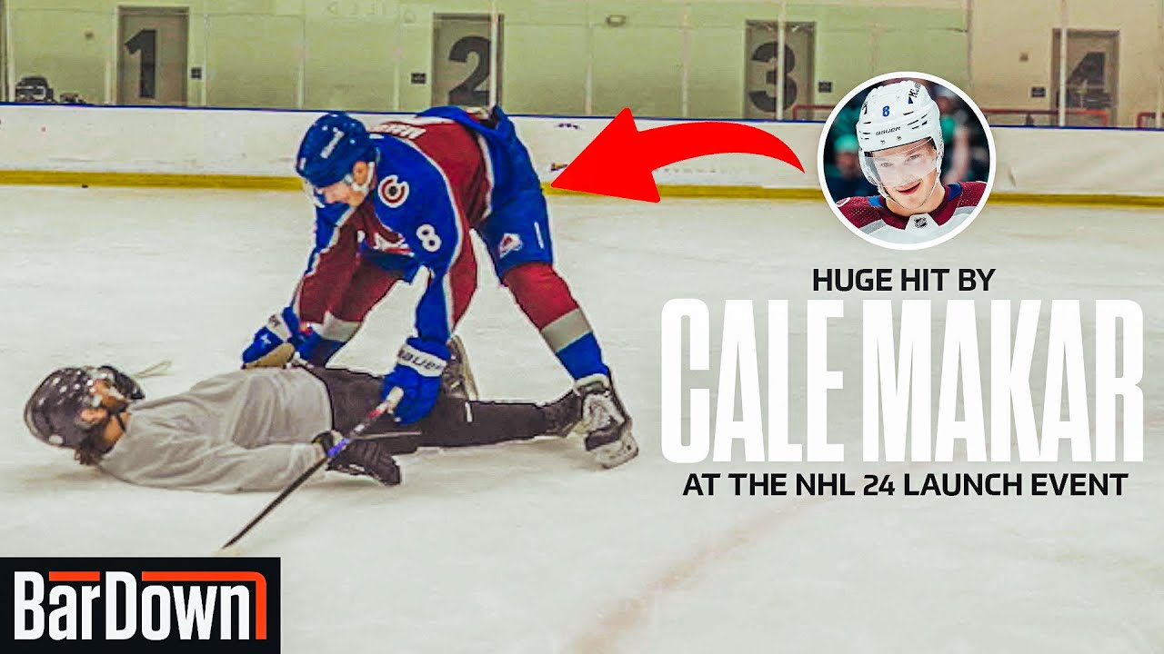 GETTING ROCKED BY CALE MAKAR AT NHL24 LAUNCH EVENT