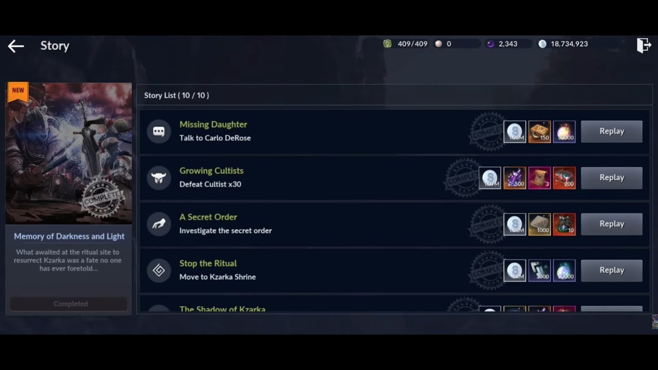 New Seraph Class: Character Story Quest Memory of Darkness and Light – Black Desert Mobile