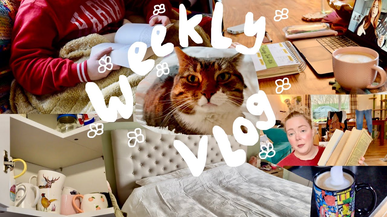WEEKLY VLOG | the garage roof came off, my February TBR, growing on TikTok and YouTube 🩷