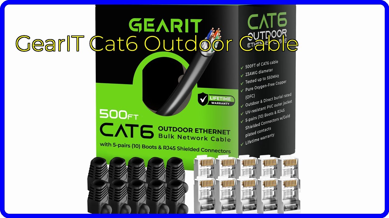 REVIEW (2026): GearIT Cat6 Outdoor Cable. First Look.
