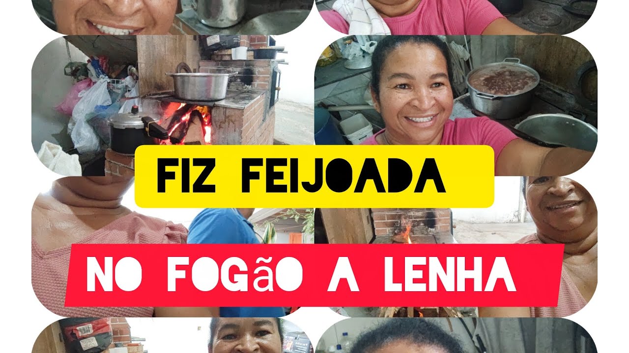 #acendi o fogão# a lenha para fazer feijoada#