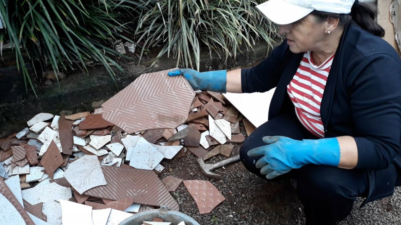 COMO FAZER MOSAICO NO CHÃO COM CERÂMICA