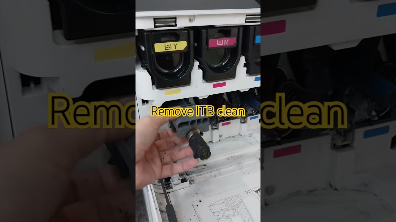 Remove Intermediate transfer belt (ITB) HP Printer E87650 seri