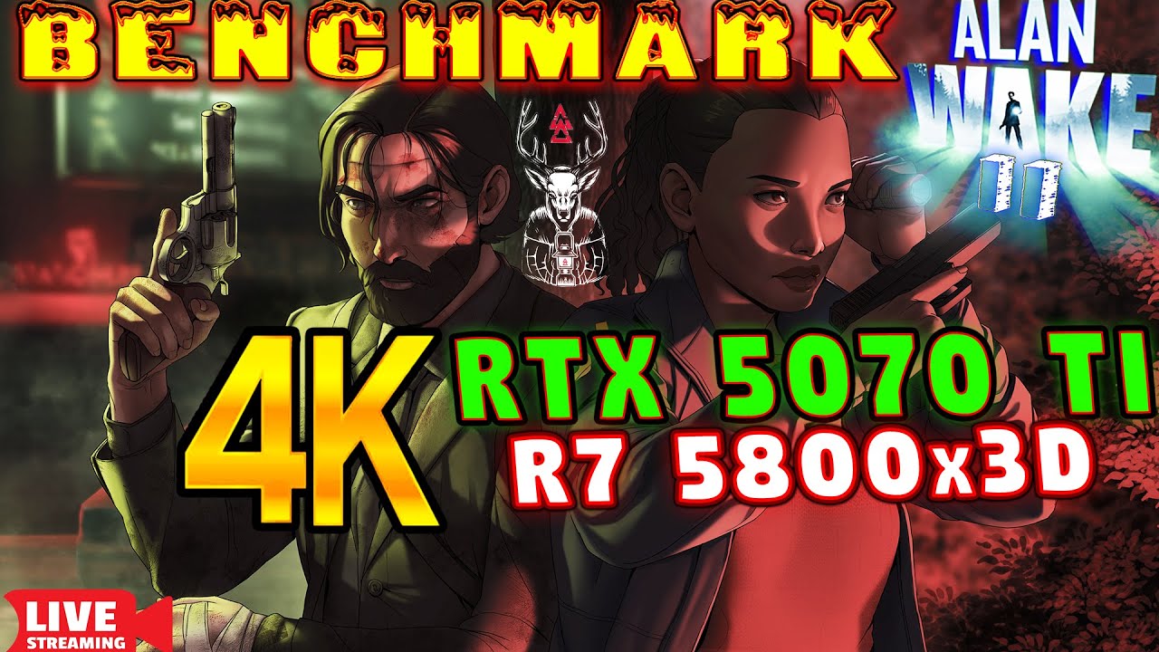 [4K Benchmark ] Alan Wake 2 | RTX 5070 Ti - R7 5800x3D | DLSS 4, Path Tracing, FrameGen