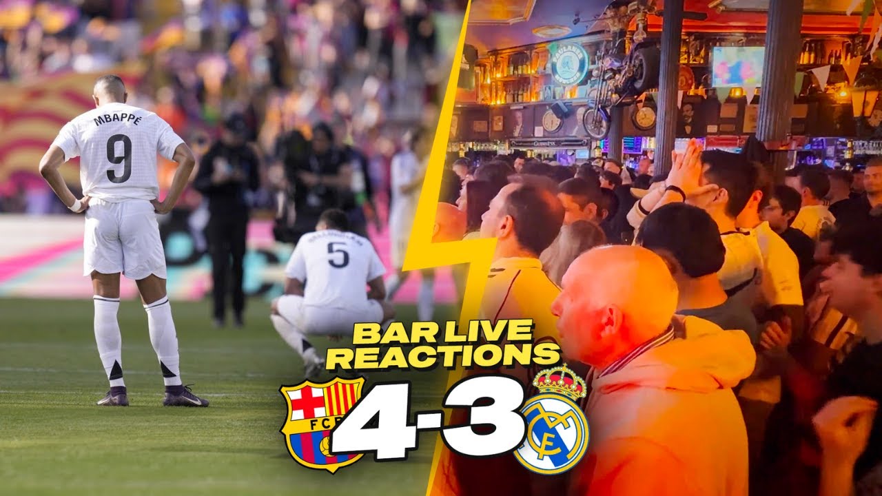 Madrid Bar Live Reactions 🤬 Barcelona vs Real Madrid El Clasico Live Crowd Bar Reactions