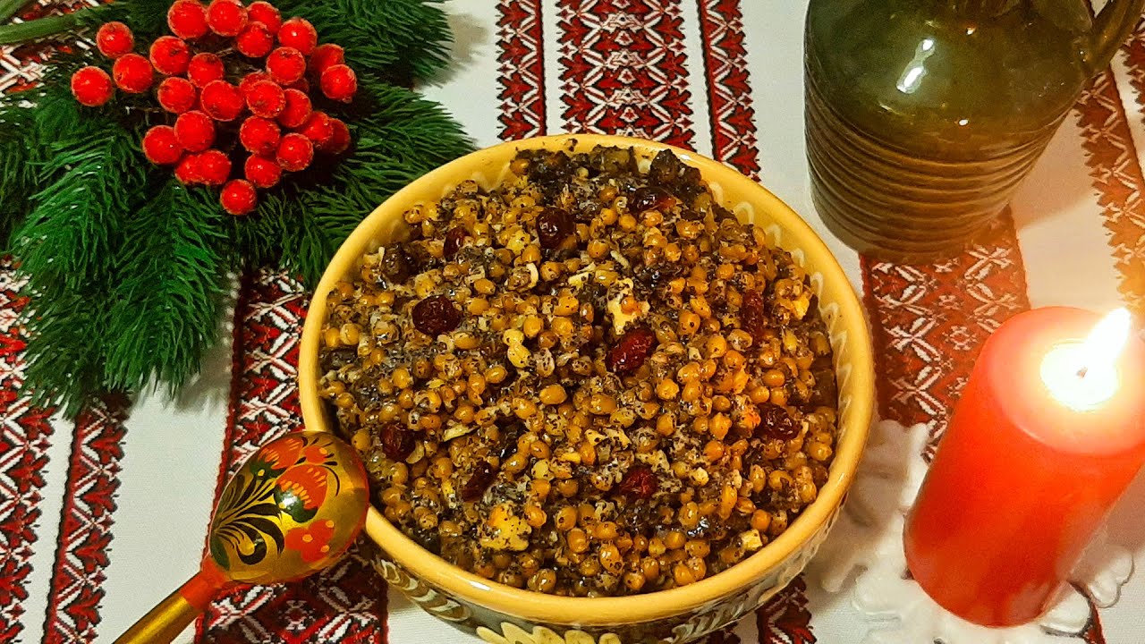 Кутья по старинному рецепту из пшеницы. Традиционная кутя на Рождество
