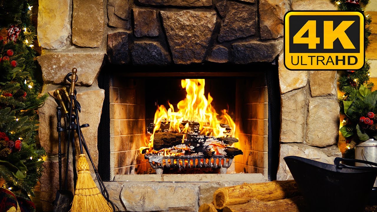 Cozy Crackling Fireplace 4K - Warm Ambiance at Silver Dollar City | 1 Hour | 24fps