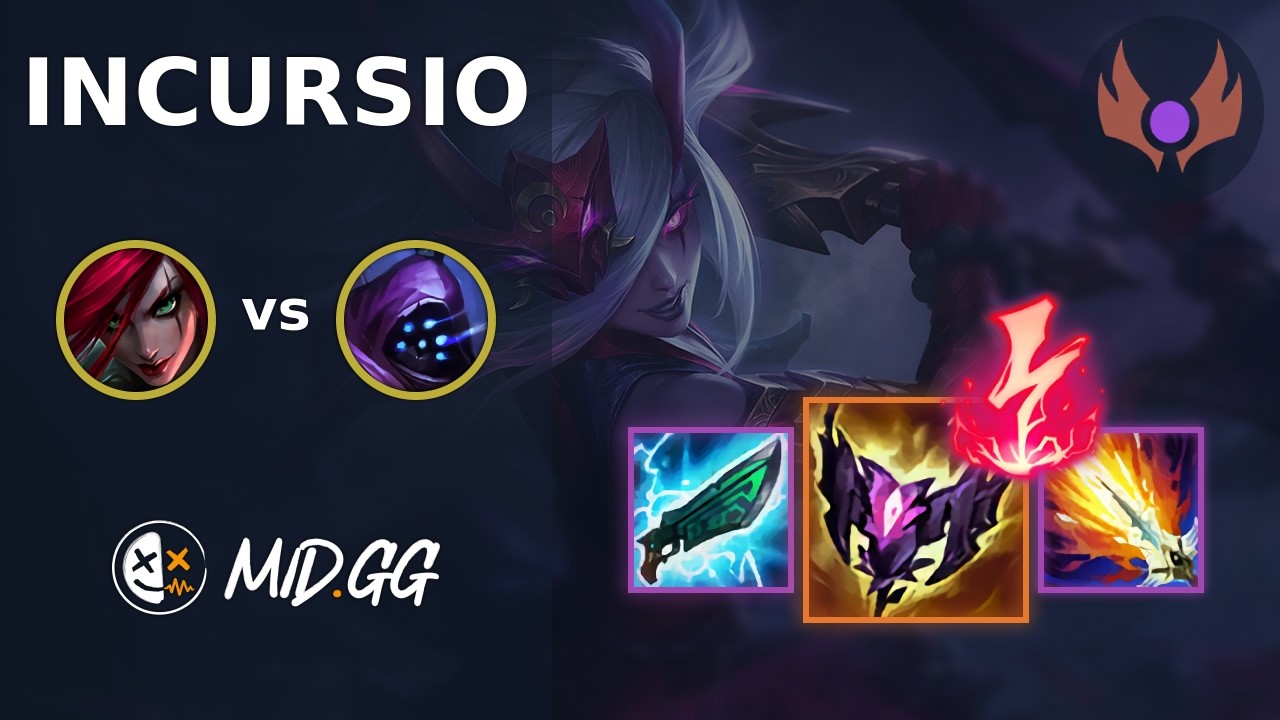 MID.GG: [ Incursio ] Катарина MID против Джакса | OCE MASTER | LOL Сезон 2026
