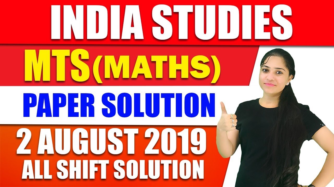 MTS 2 August 2019 Previous Paper Solution By Mona Ma'am