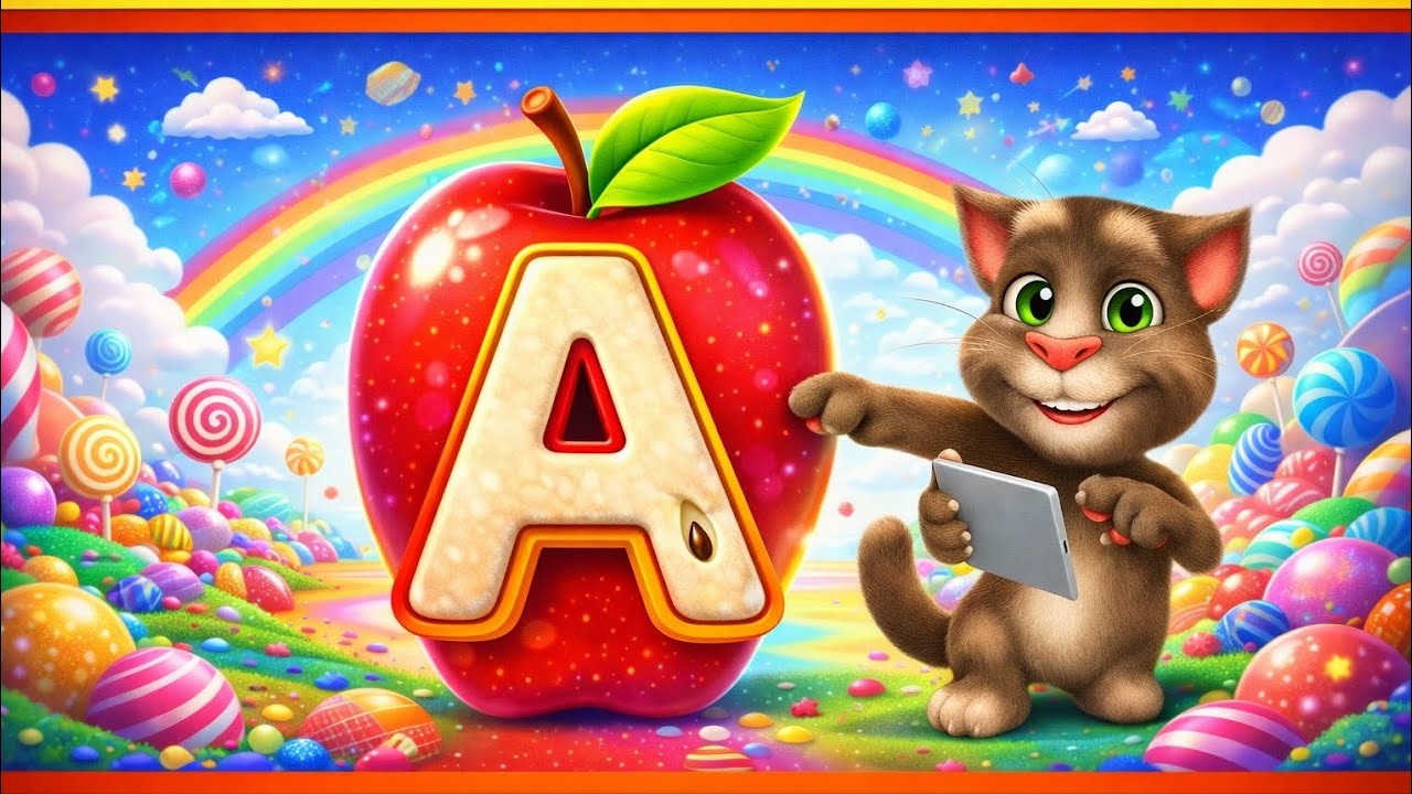 A for Apple 🍎 | Fun ABC Song | ABC Phonics | A to Z ABC Song! Kids Learn Alphabet Super Fast 🎵