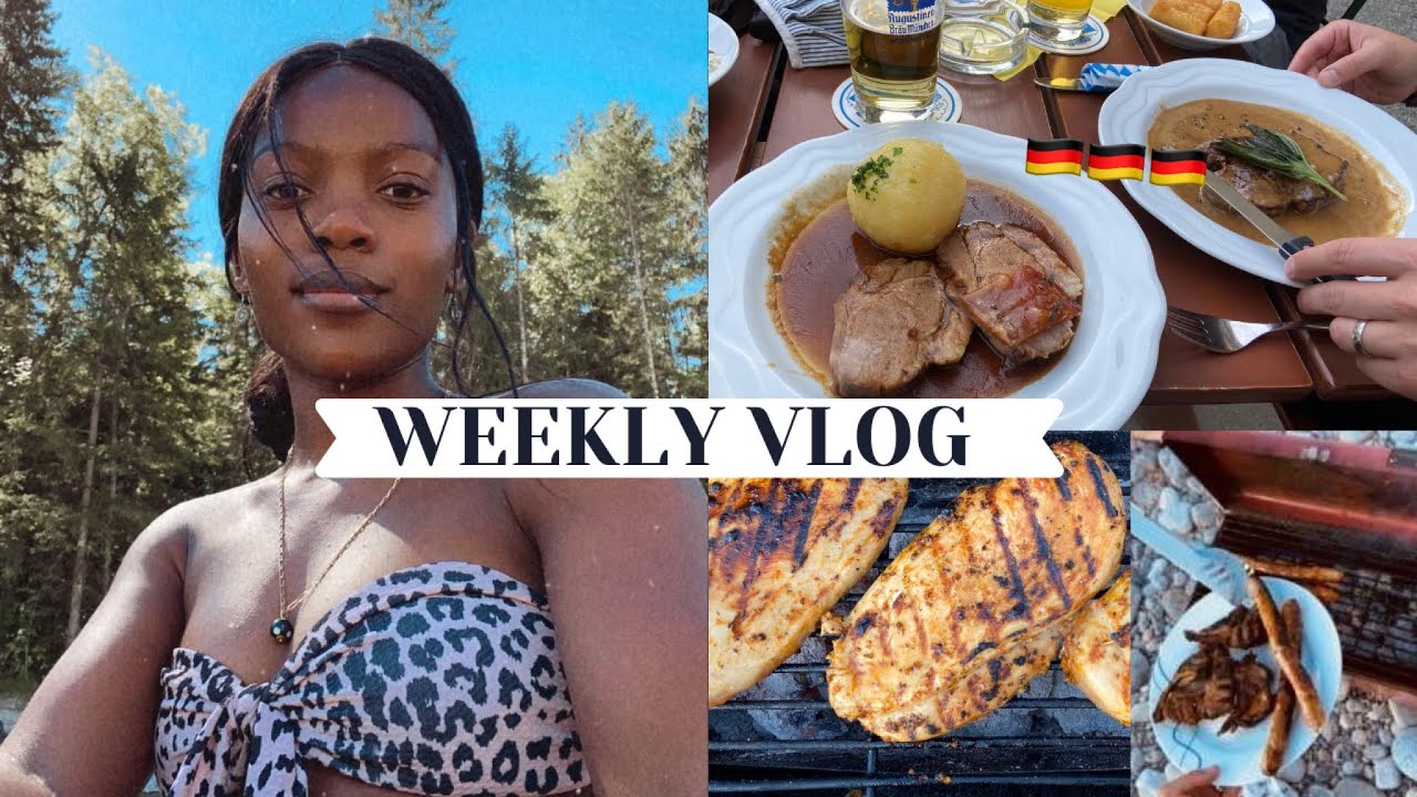Life In Germany VLOG 🇩🇪 | PASSED A2 Exam, BEER GARDEN, Bavarian Food, Drone Test Vlog, Isar & BBQ