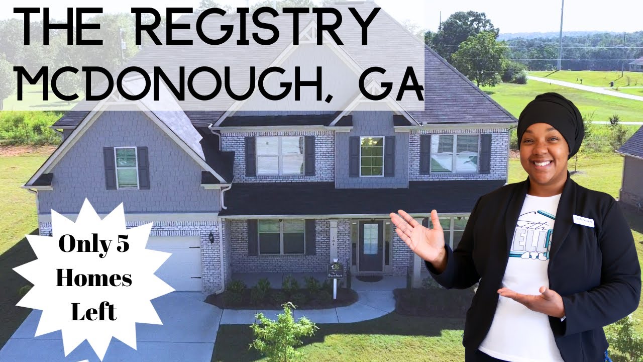 New Homes in McDonough, GA | Large Floor Plan | Wall of Windows | Coffered Ceiling | Move to Altanta