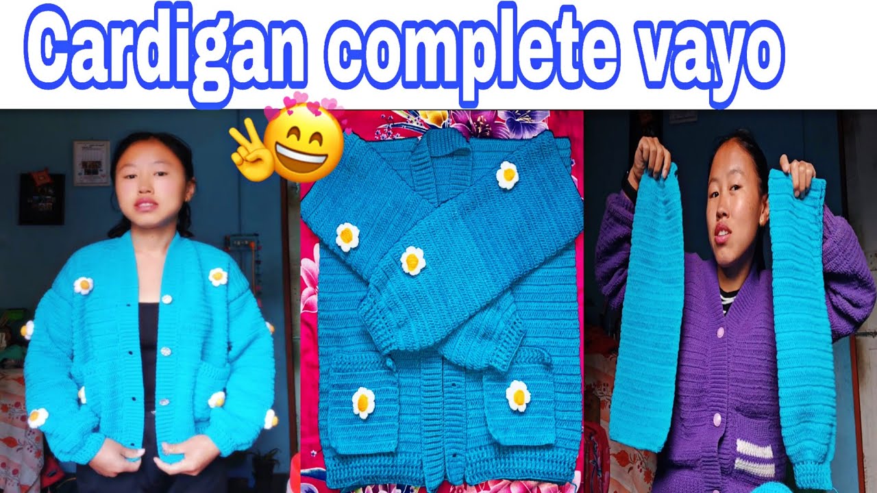 Cardigan full Details video😘// Back front kati katiko chen hunx ta🤔 ?// #highlights #keepsupporting 