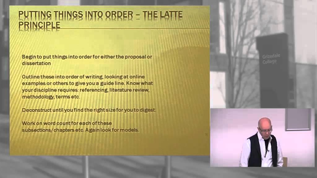 Dissertation Writing and Planning