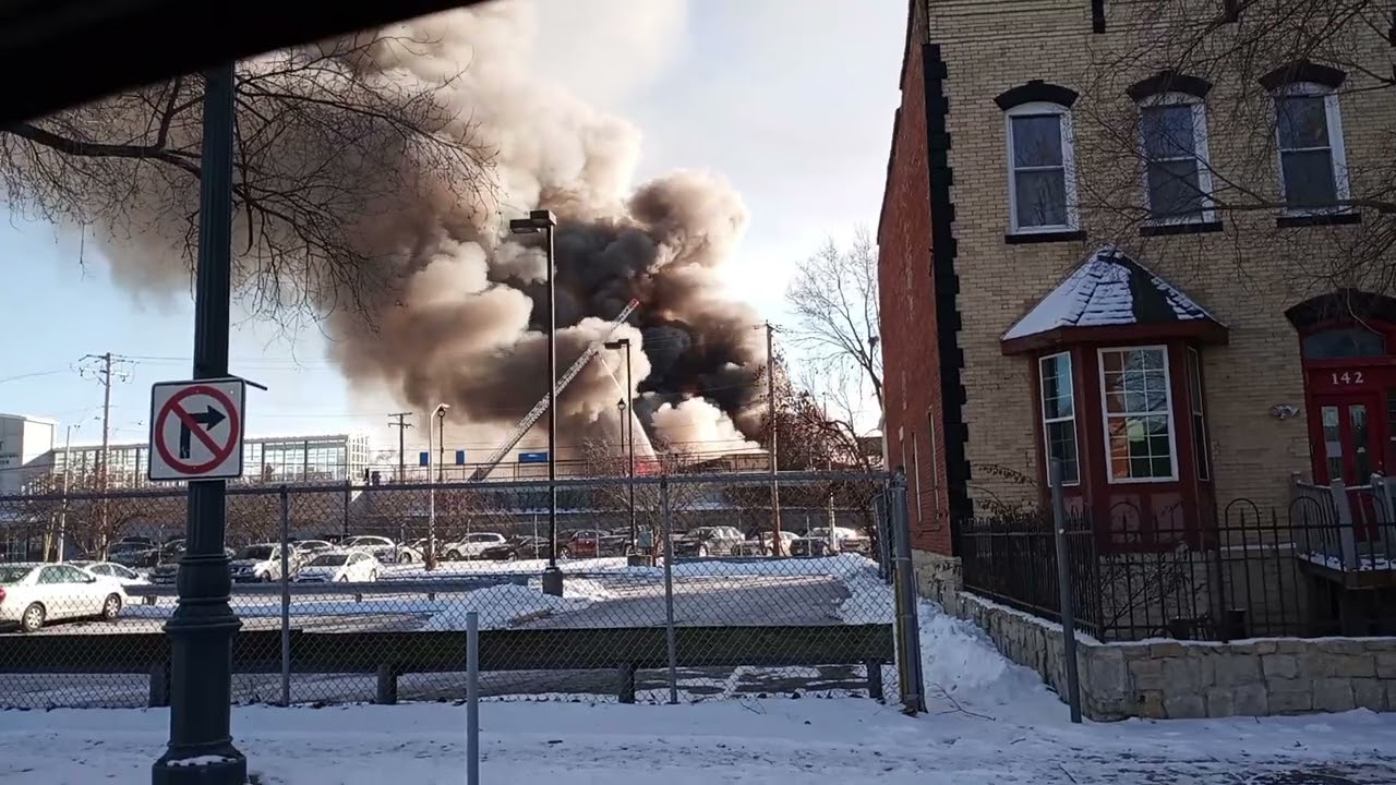 Downtown Joliet, Illinois building fire 1/29/26