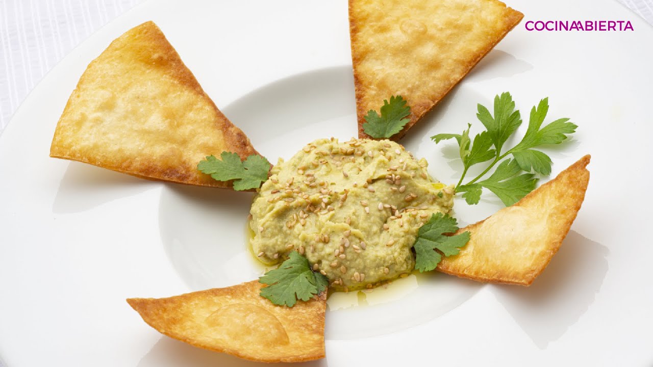 Hummus de aguacate con tortillas // Cocina Abierta de Karlos Arguiñano