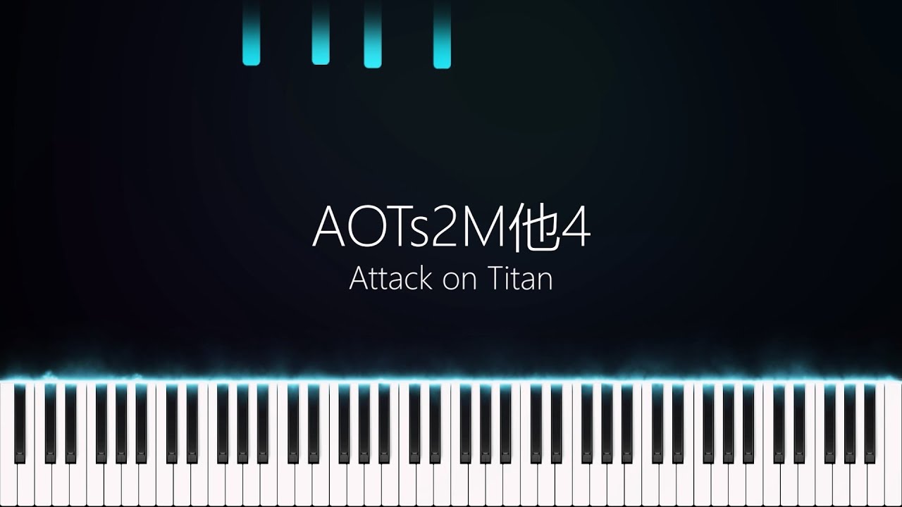 AOTs2M他4 | Attack on Titan | Synthesia | Piano | SawanoHiroyuki