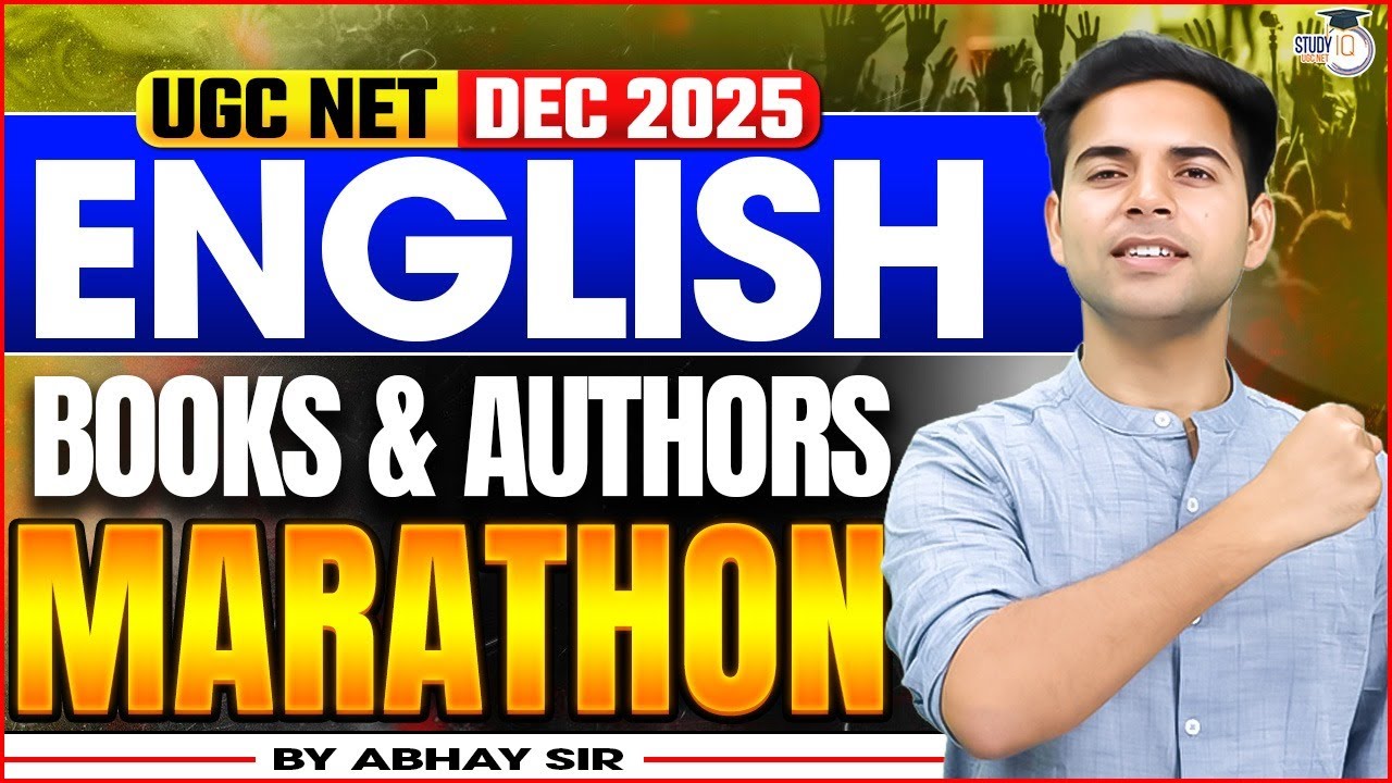 UGC NET Dec 2025 | UGC NET English Books & Authors Marathon By Abhay Sir