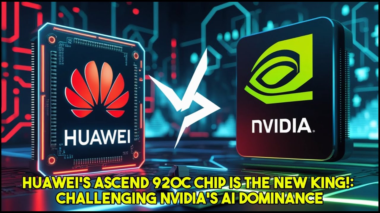 China's Huawei Ascend 920C Chip is Challenging Nvidia's A.I. Domination!!! China VS USA tech