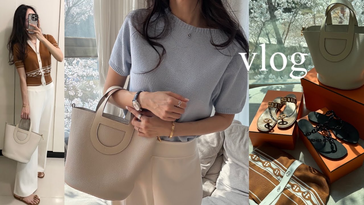 АНГЛ) видеоблог_ Рекомендации Hermes Chandal + Распаковка в курсе событий👜🧡, Часы Jaeger Rendez-V...