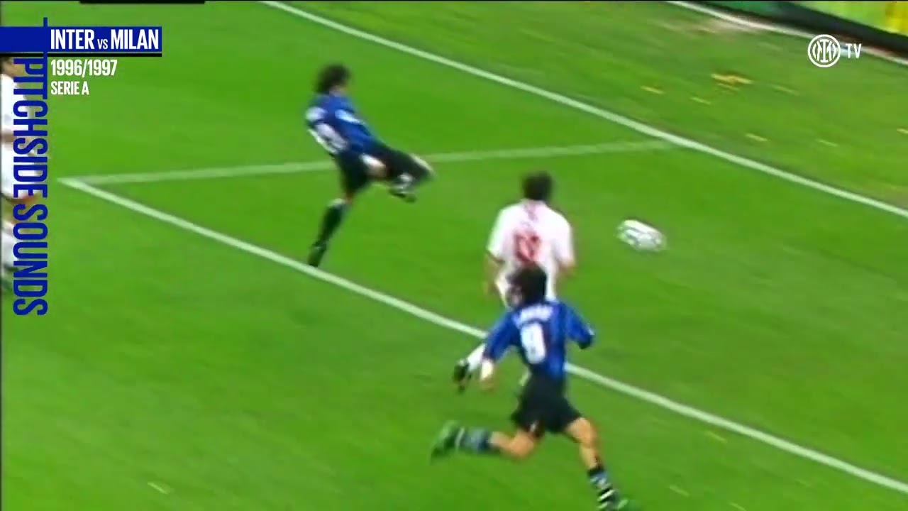 Stagione 1996/1997 - Gol di Ganz - Inter vs. Milan (3:1)