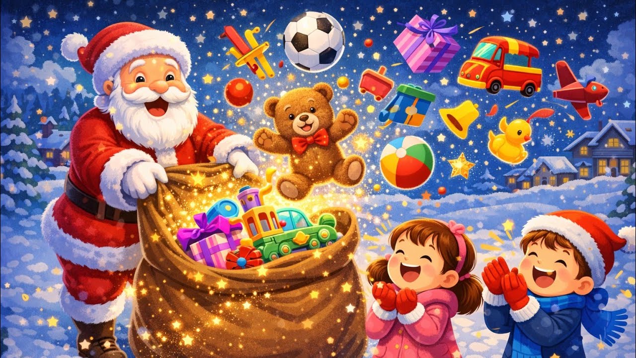 Jingle Bell Jingle Bell Hindi Christmas Song | Santa Claus Cartoon Kids Video