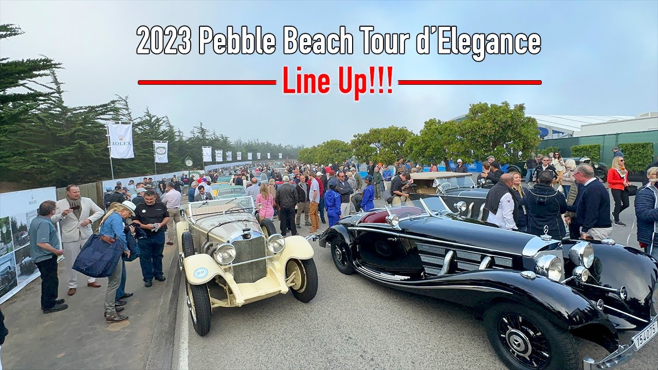 Line up All CARs 2023 Pebble Beach Tour d'Elegance