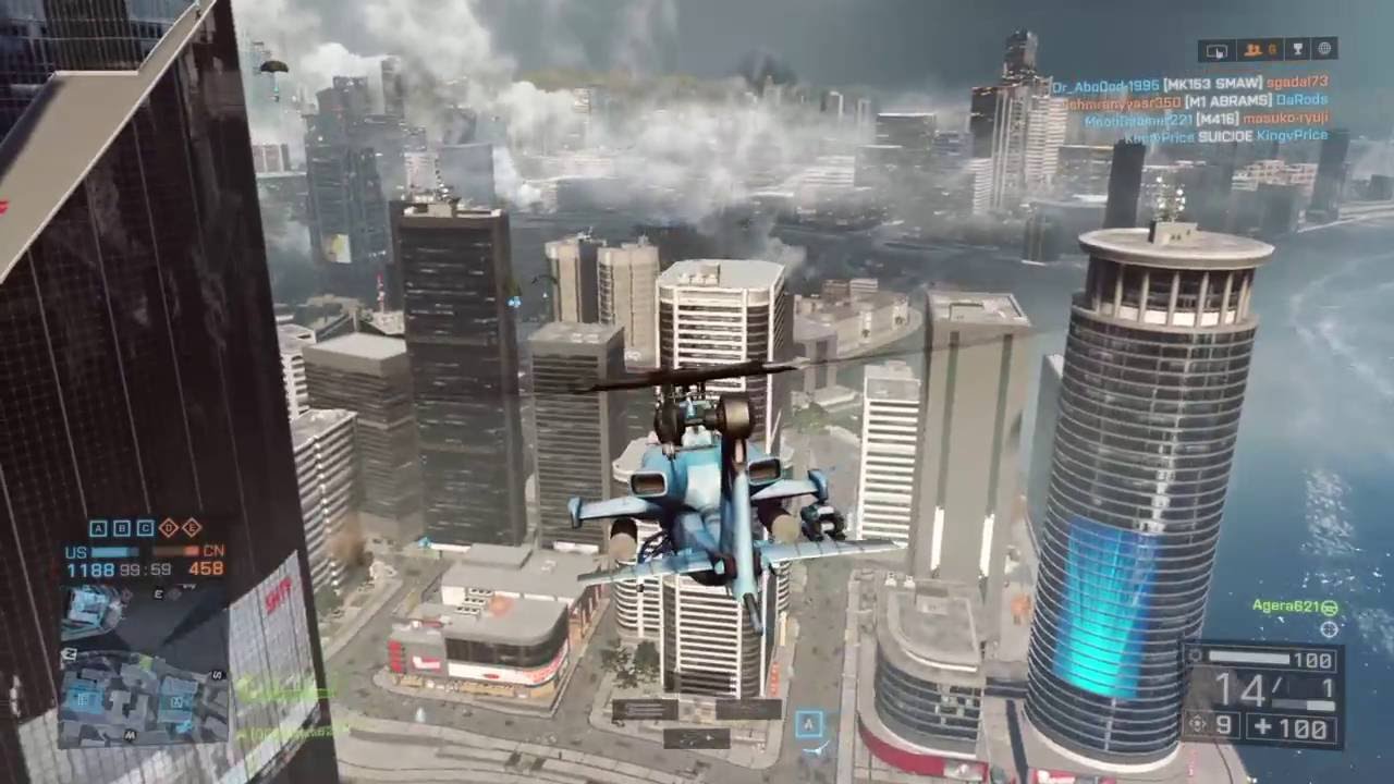 Battlefield 4 Attack Helicopter | 230-1 Solo | #1 Pilot Agera621