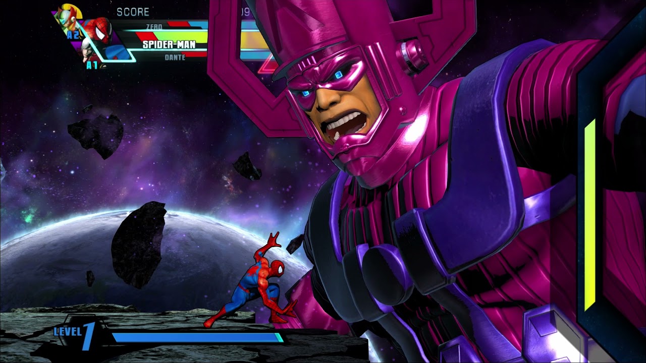 Fighting Game Bosses 217. Ultimate Marvel vs Capcom 3 - Galactus boss battle
