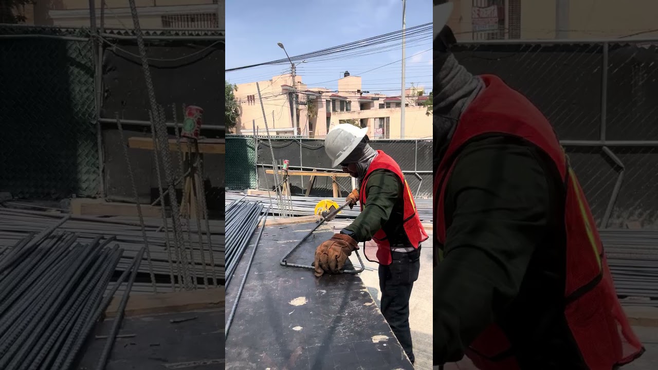 Haciendo estribos con tubo y grifa 