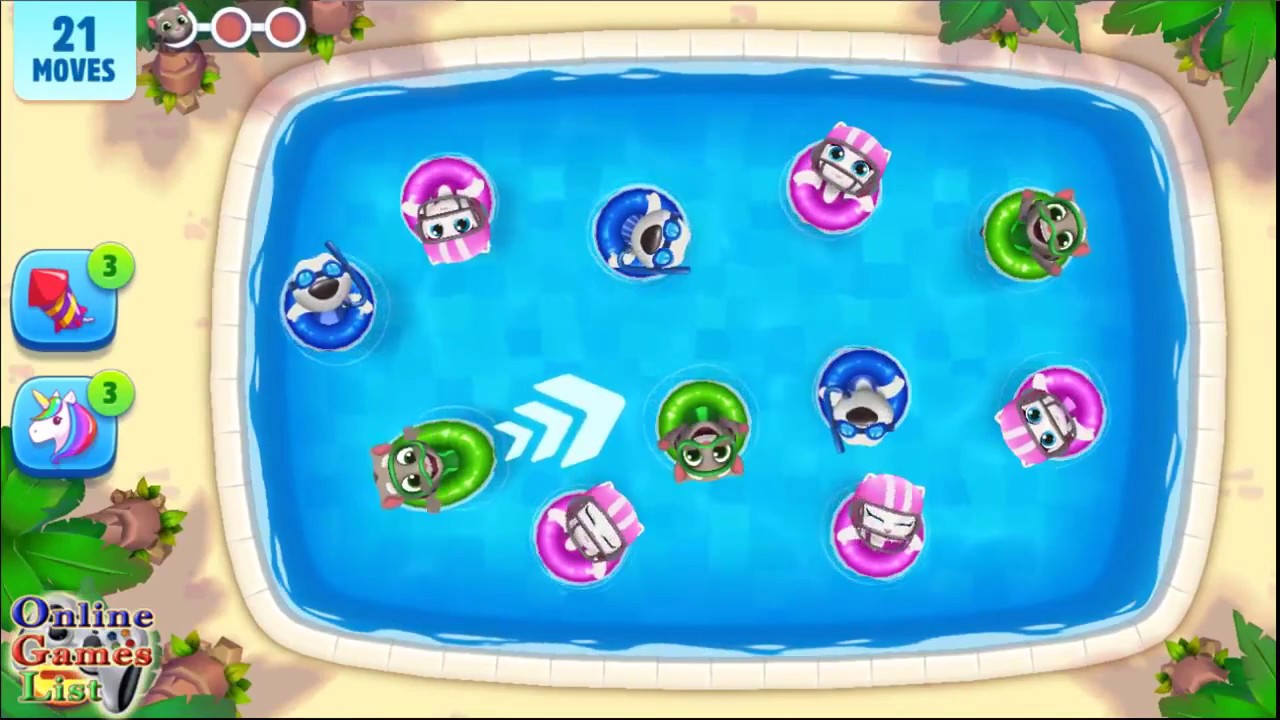 Talking Tom Pool Level 21-32 Gameplay Compilation