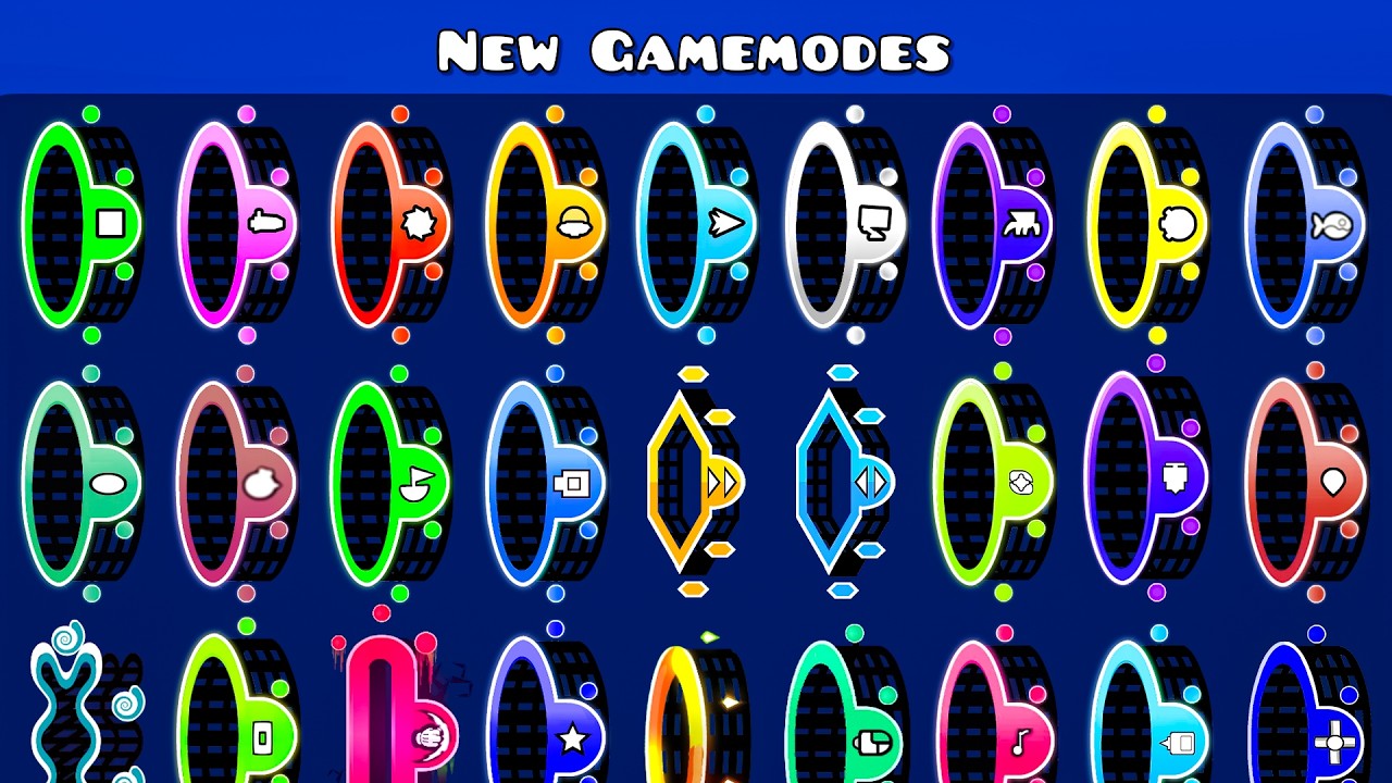 All New Geometry Dash Gamemodes