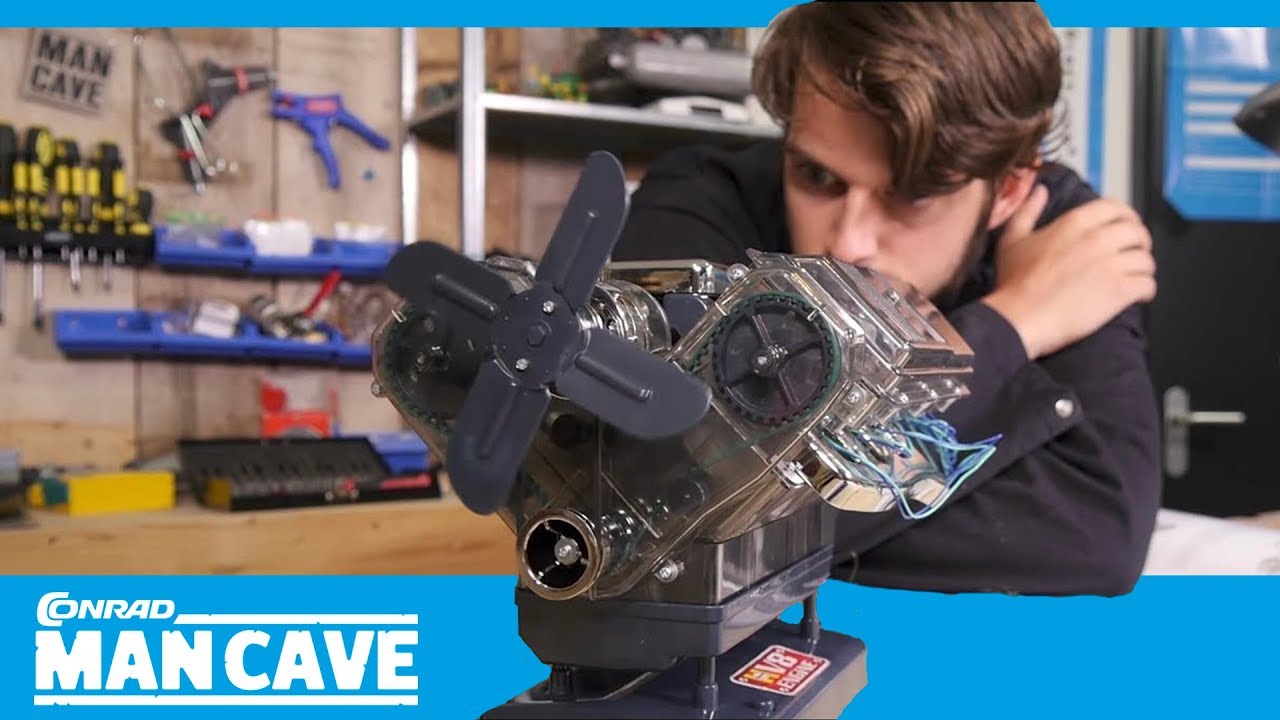 V8 motor Franzis Verlag - modelbouw pakket