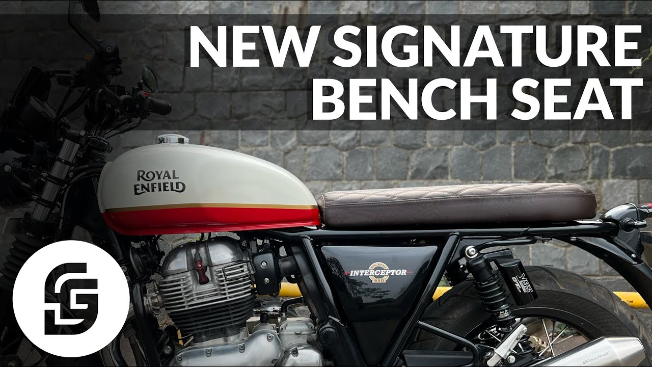 Новое фирменное сиденье Royal Enfield Interceptor 650
