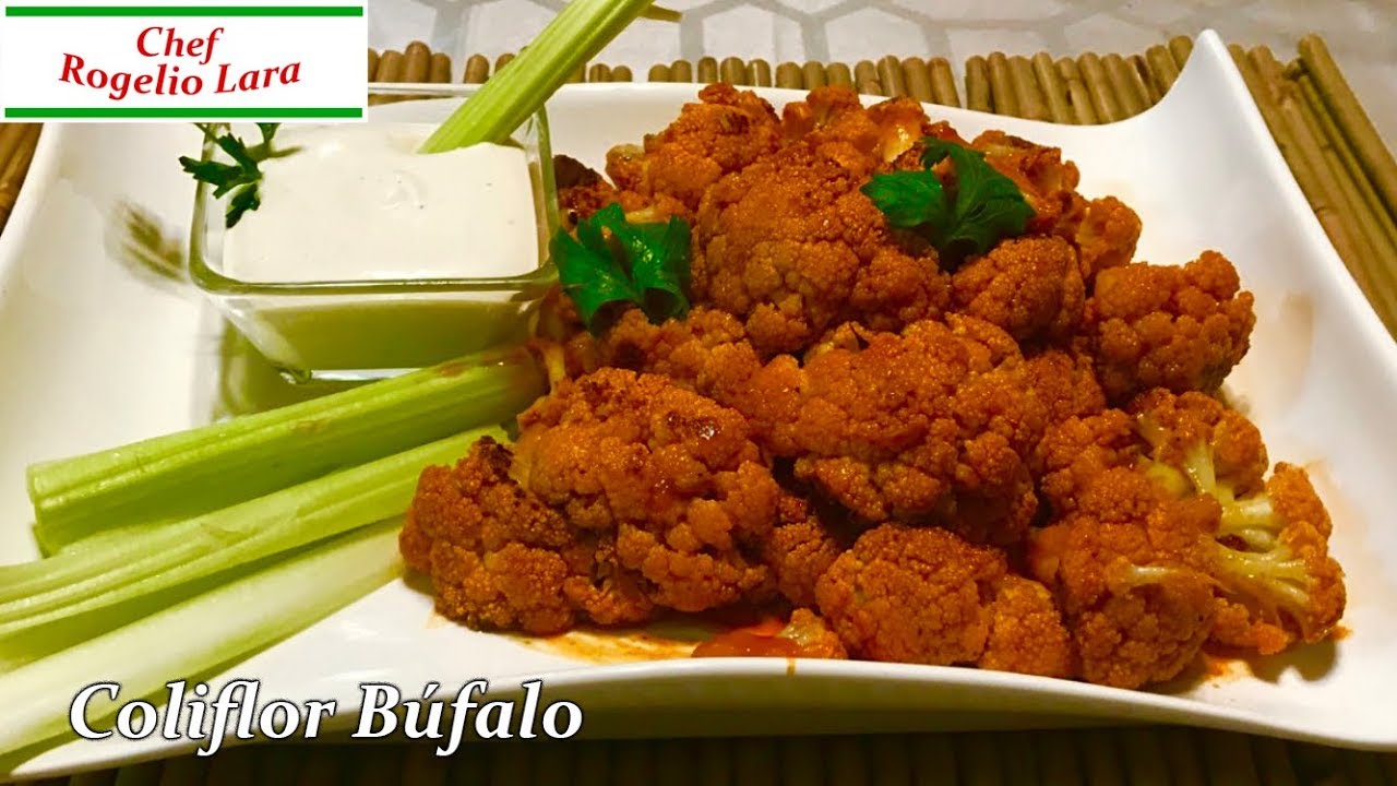 Coliflor Estilo Búfalo, Receta Deliciosa Y Picosita!